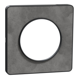 Schneider - Odace - Touch - Plaque 1 postes - Anthracite finition ardoise - Réf : S540802V
