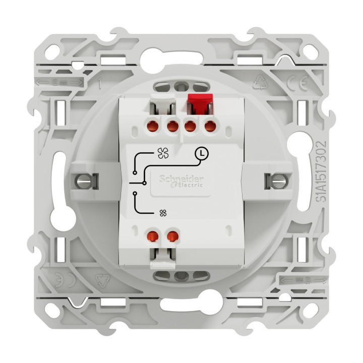 Schneider Odace - Interrupteur VMC avec position arrêt - S520243