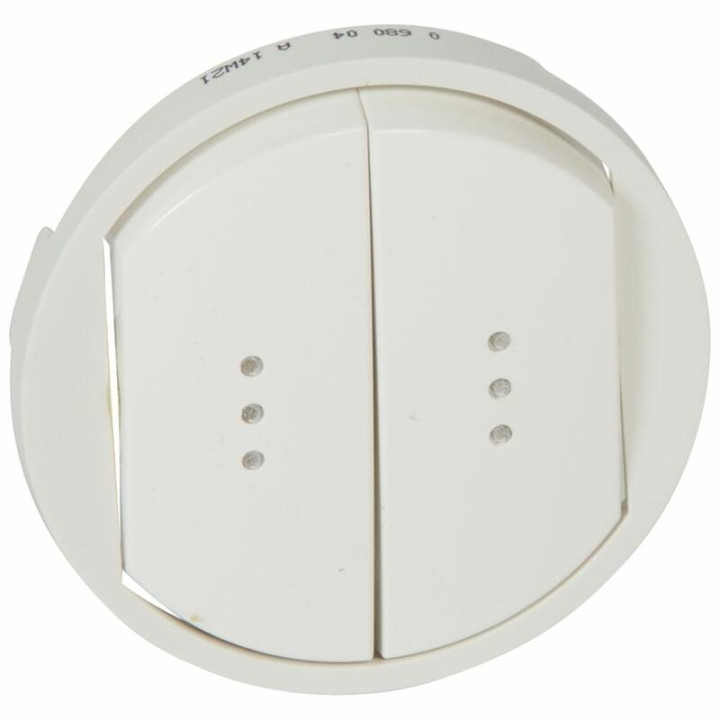 Legrand Céliane - Enjoliveur double allumage voyant blanc - 068004