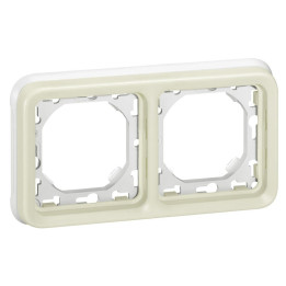 Legrand Plexo - Support encastrable pour Plexo composable - Hor. - blanc - 2 postes - 069694