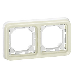 Legrand Plexo - Support encastrable pour Plexo composable - Hor. - blanc - 2 postes - 069694