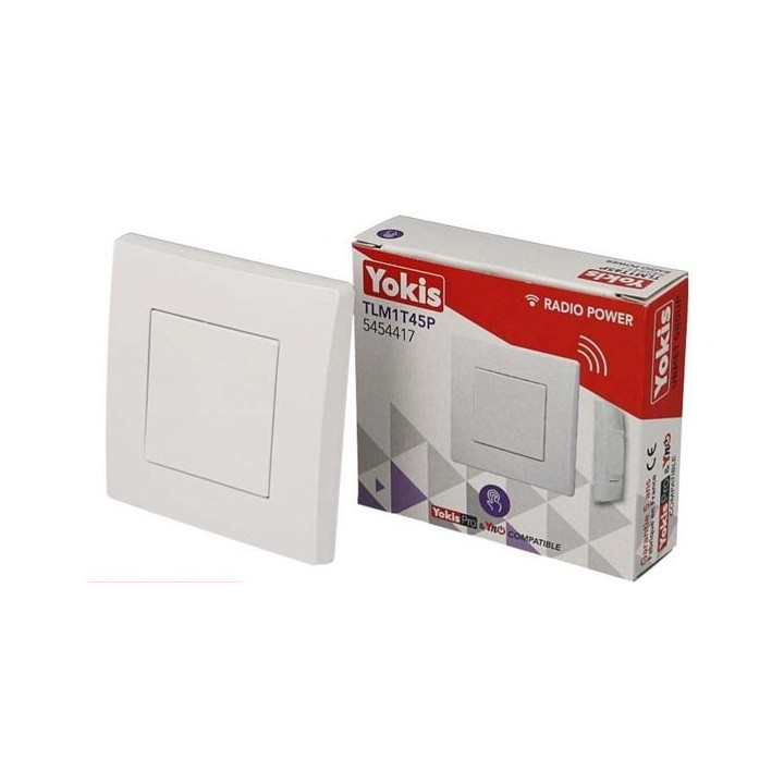 Yokis - Power - Télécommande Murale 1 touche - Réf : TLM1T45P
