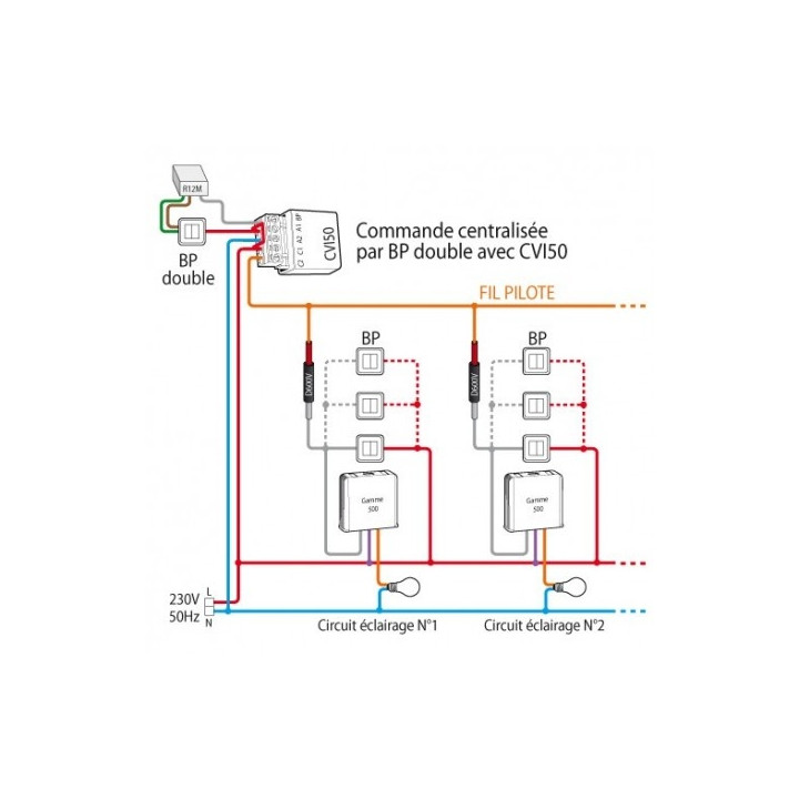 Yokis - Diode - centralisation micromodule - 1 fil - Réf : D600V