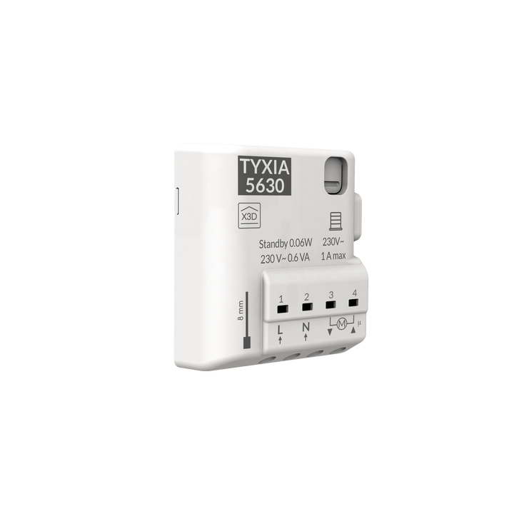 Delta Dore - Récepteur pour volet roulant connecté - Équipement sans fil  - 868MHz - 1A - 30 Nm - Réf : TYXIA 5630
