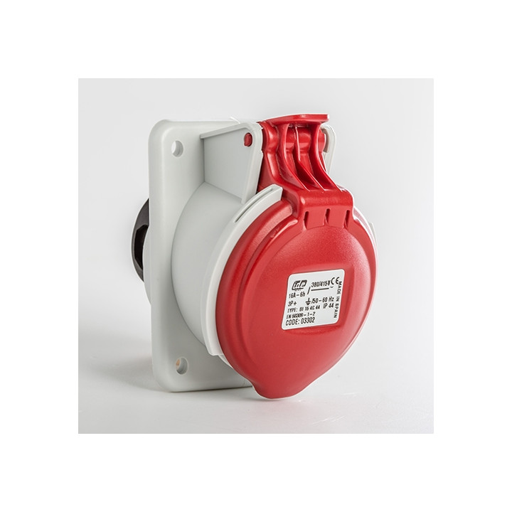 Digital - Prise de Courant Européenne 3P+T 16A - 380V IP 44 - 51112 (03302)