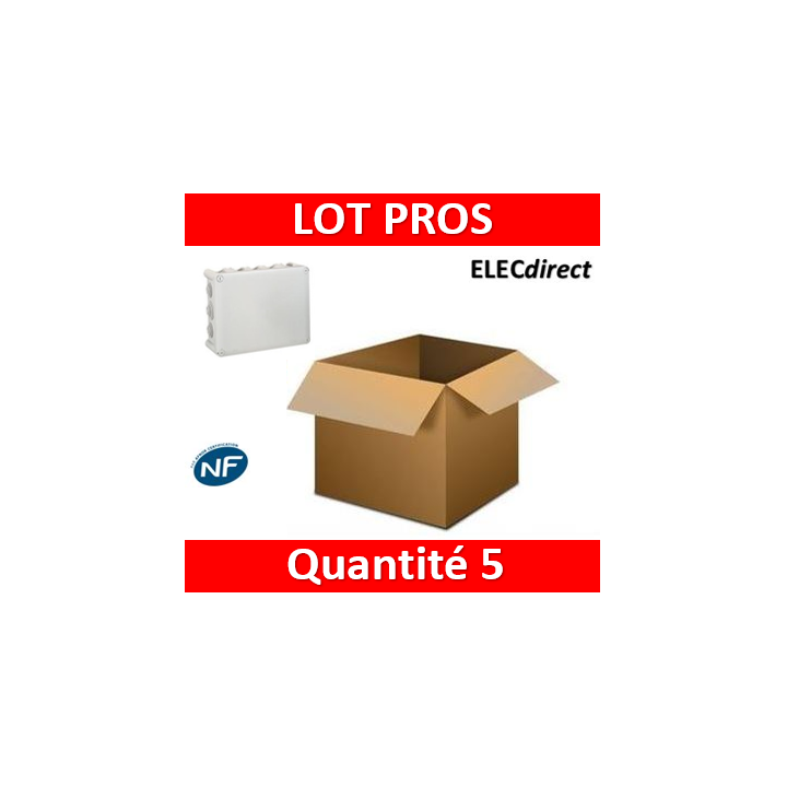 Legrand - Boite Plexo 180x140x86 étanche gris IP55/IK07- 750°C - 092052x5