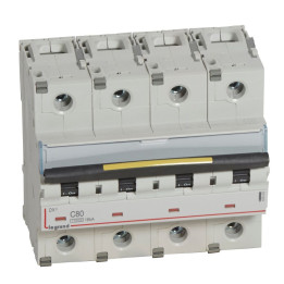 Legrand - Disjoncteur 4P 16kA - courbe C - 80A - 409362