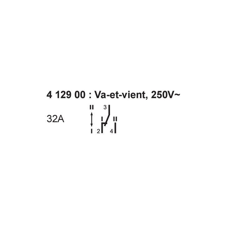 Legrand - Interrupteur inverseur 32A - Va et vient 1 M - 250V - 412900