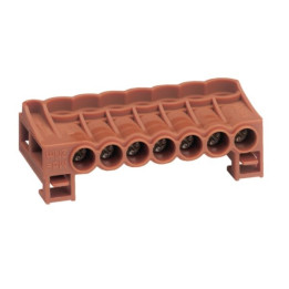 HAGER - Bornier arrivée PHASE cage 7x16 mm² - Réf : KN07P
