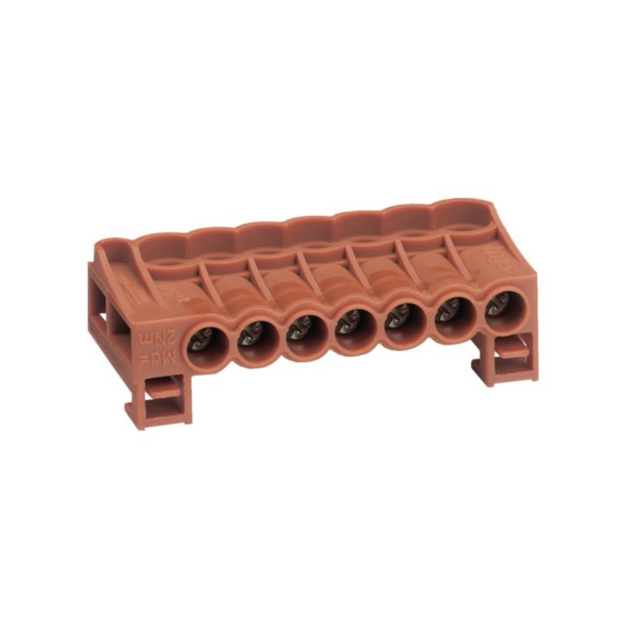 HAGER - Bornier arrivée PHASE cage 7x16 mm² - Réf : KN07P