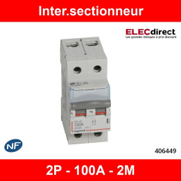 Legrand - DX3 Interrupteur-sectionneur Bipolaire - 100A - 406449