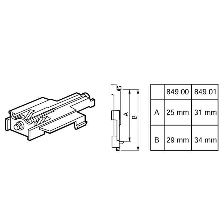 Griffe standard pour appareillage Plexo - 084900 x 1