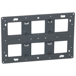Legrand - Support 2x3 postes (2x6/8M) - Mosaic/Céliane - Fixation VIS - 080266