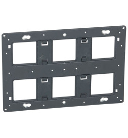 Legrand - Support 2x3 postes (2x6/8M) - Mosaic/Céliane - Fixation VIS - 080266