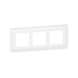 Legrand Mosaic - Plaque 3 x 2 modules - 3 postes (6M) - pour rénovation - en. 57mm - horizontal - Réf : 078866L