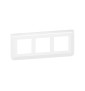 Legrand Mosaic - Plaque 3 x 2 modules - 3 postes (6M) - pour rénovation - en. 57mm - horizontal - Réf : 078866L