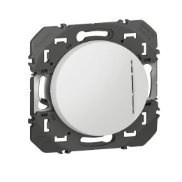 Legrand - Interrupteur ou va-et-vient avec voyant lumineux Dooxie - 10AX - 250V~ - finition Blanc - Réf : 600011