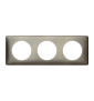 Legrand - Céliane -  Plaque 3 postes - finition Tungstène - Entraxe 71mm - Réf : 068973