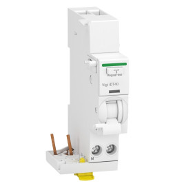 Schneider - Acti9 - iDT40 - module différentiel Vigi - départ iDT40 - 1P+N 40A 30mA type ASI - Réf : A9Y64640