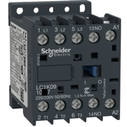 Schneider - Contacteur Tesys LC1K 3P Ac3 440V 9 A Bobine 24 Vca - LC1K0910B7