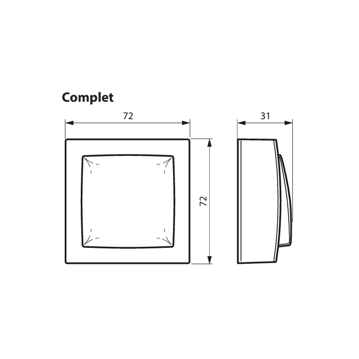 Legrand Oteo - Va-et-Vient à voyant 10A - 230V - 086017