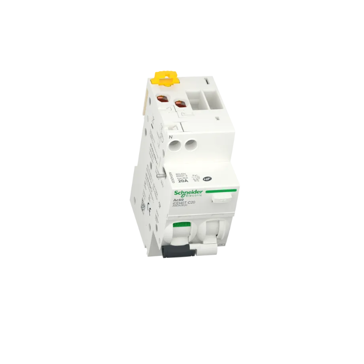 Schneider - Acti9 - iDD40T - Disj diff - 20A - 1P+N - type AC - 6kA - 30mA - Réf : A9DA2620