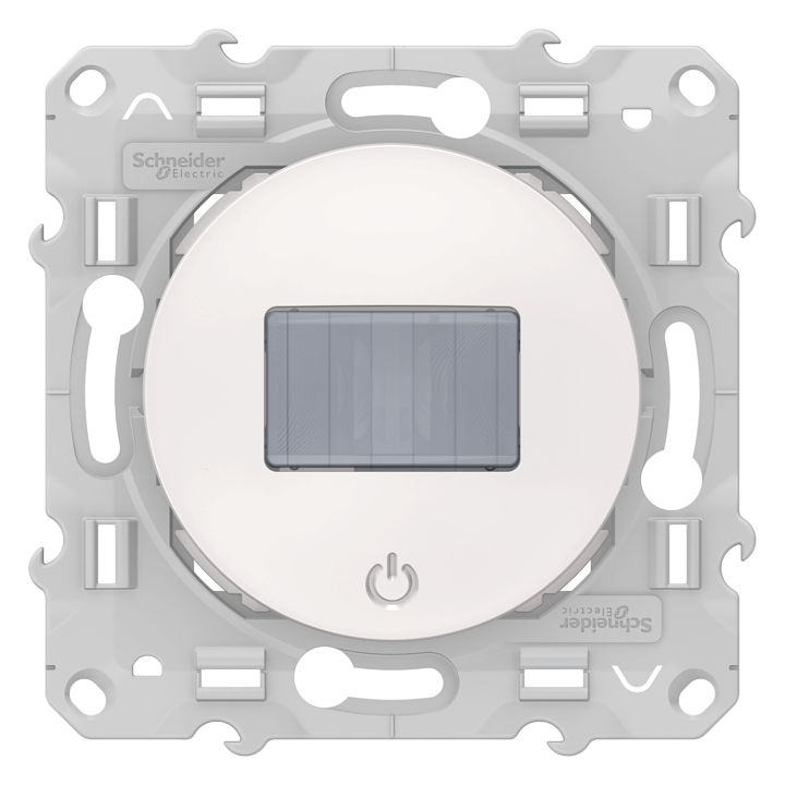 Schneider Odace - Détecteur de présence et de mouvement - Blanc - 3 fils toutes charges - Réf : S520523