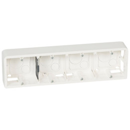 Legrand Mosaic - Cadre saillie 4 postes - 4 x 2 modules - horizontal - 080284