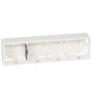 Legrand Mosaic - Cadre saillie 4 postes - 4 x 2 modules - horizontal - 080284