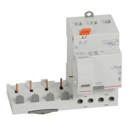 Legrand - Bloc diff adapt DX³-vis-4P-400V~-40A-typeAC-30mA-disj 1mod/pôle-câbl trad - 410499