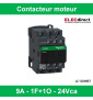 Schneider Tesys - Contacteur moteur - 9A - 1F+1O - 24Vca - LC1D09B7