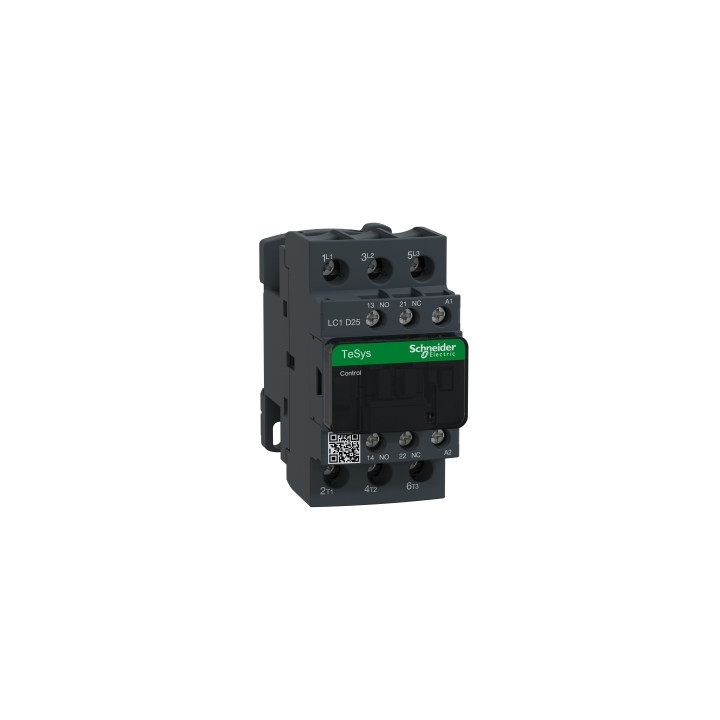 Schneider Tesys - Contacteur moteur - 25A - 1F+1O - 24Vca - LC1D25B7