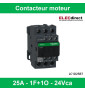 Schneider Tesys - Contacteur moteur - 25A - 1F+1O - 24Vca - LC1D25B7