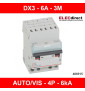 Legrand - Disjoncteur DNX3 6A AUTO/VIS - Tétrapolaire - Courbe C - Réf : 406915