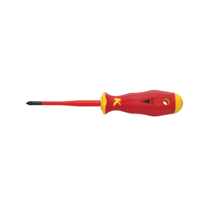 Klauke - Tournevis cruciforme Phillips PH1 isolé 1000V - Réf : KL110PH1ISLIM