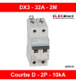 Legrand - Disjoncteur bipolaire DX3  32A - 10kA - courbe D - 408018
