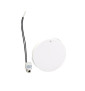 Schneider Odace - enjoliveur Blanc livré avec 1 LED bleu 0,15 mA connexion par câble - Réf : S520297