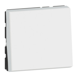 Legrand - Mosaic - Bouton Poussoir Easy-Led 6A 250V 2 modules - blanc - Réf : 278040L