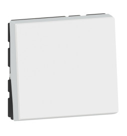 Legrand - Mosaic - Bouton Poussoir Easy-Led 6A 250V 2 modules - blanc - Réf : 278040L