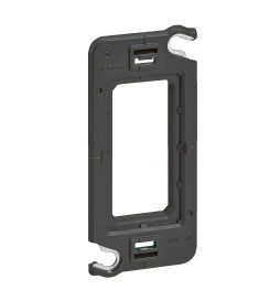 Legrand - Support simple 1 poste (1M) - Mosaic/Céliane - Fixation VIS - Réf : 080250