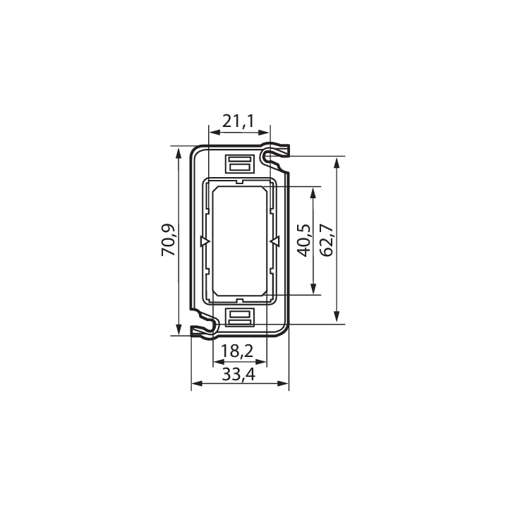 Legrand - Support simple 1 poste (1M) - Mosaic/Céliane - Fixation VIS - Réf : 080250