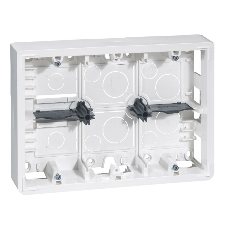 Legrand - Cadre Prog Mosaic -prof 46 mm- 2x6/2x8/2x3x2 modules - 080276