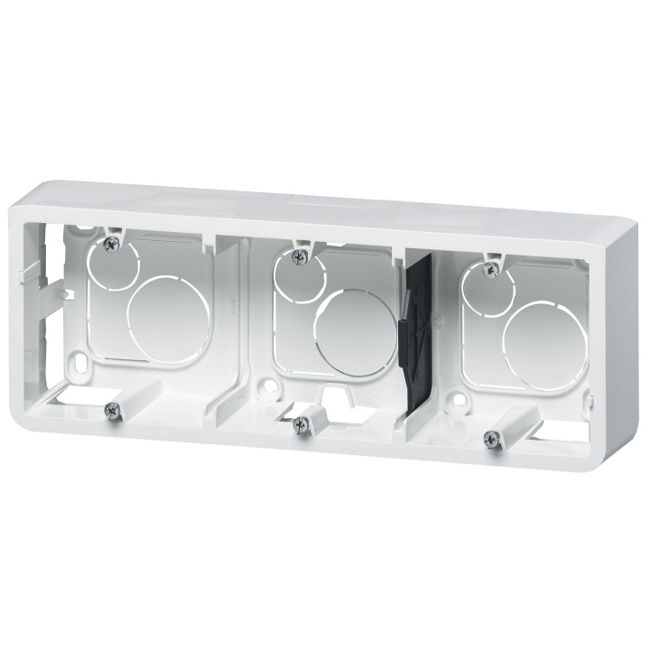 Legrand Mosaic - Cadre saillie 3 postes - 3 x 2 modules - horizontal - 080286