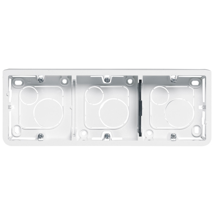 Legrand Mosaic - Cadre saillie 3 postes - 3 x 2 modules - horizontal - 080286