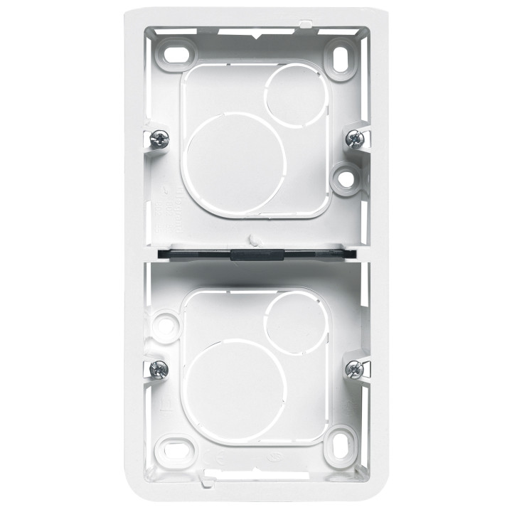Legrand Mosaic - Cadre saillie 2 postes - 2 x 2 modules - vertical - Réf : 080282