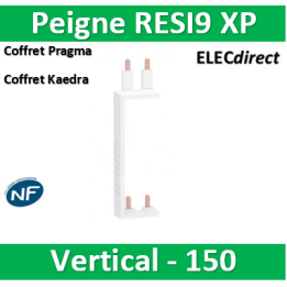 Schneider - Resi9 XP Peigne vertical 2 rangées entraxe 150mm - R9PXV150