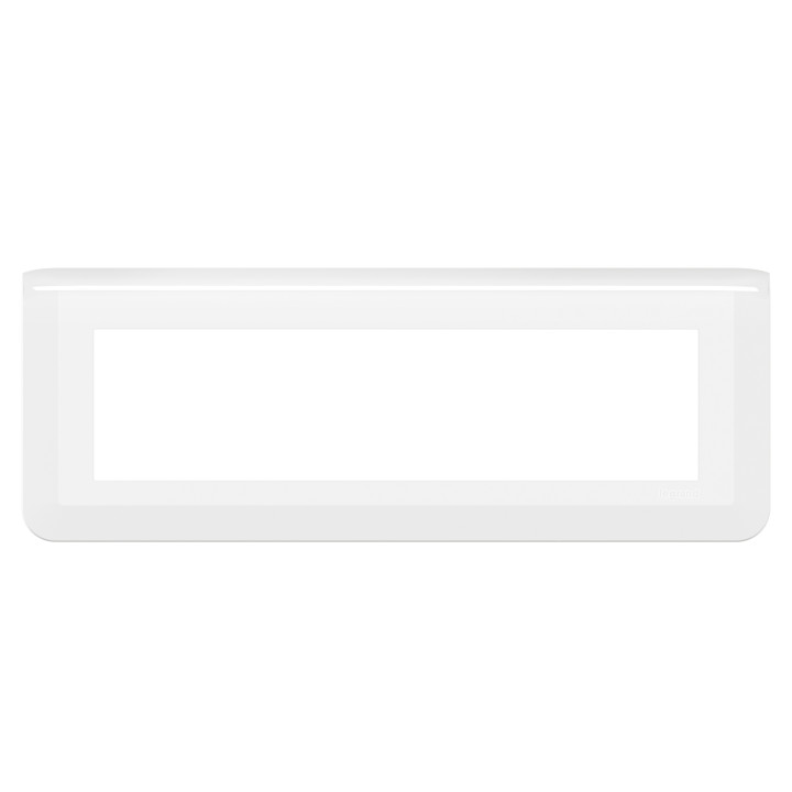 Legrand Plaque de finition horizontale Mosaic pour 8 modules blanc 078818L