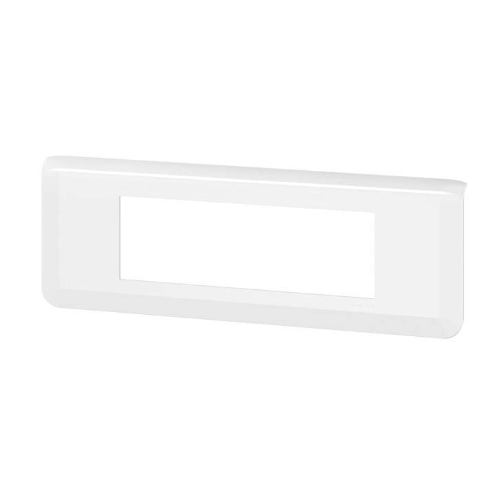 Legrand Plaque de finition horizontale Mosaic pour 6 modules blanc Réf : 277816L