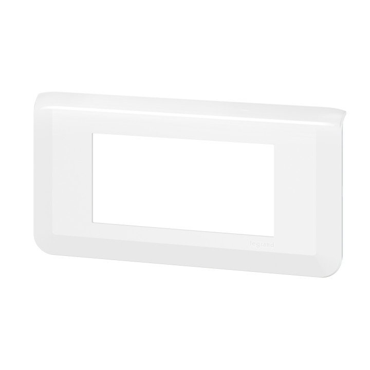 Legrand Plaque de finition horizontale Mosaic pour 4 modules blanc - EU - Réf : 277814L