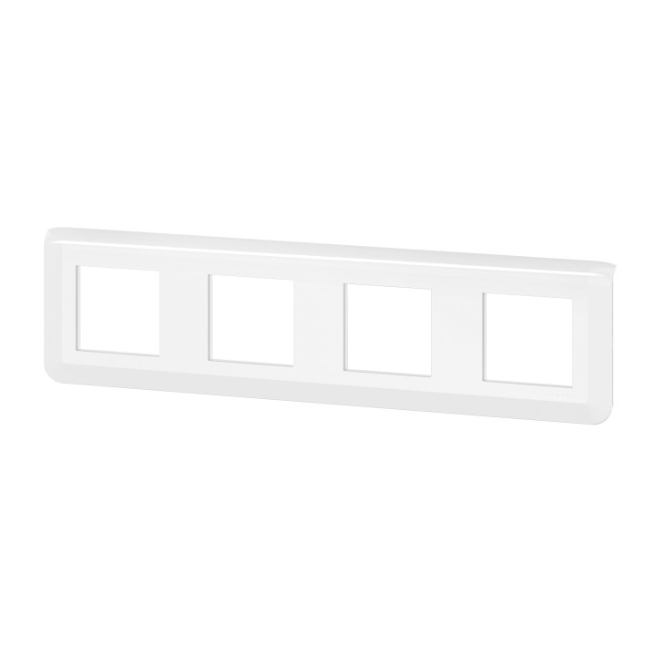 Legrand Plaque de finition horizontale Mosaic pour 4x2 modules blanc 078808L
